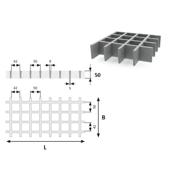 DI-07 CTP Izgara 50x50x50